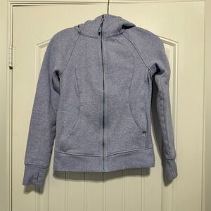 Lululemon Scuba Hoodie *Light Cotton Fleece in Heathered Space Dyed Nimbus